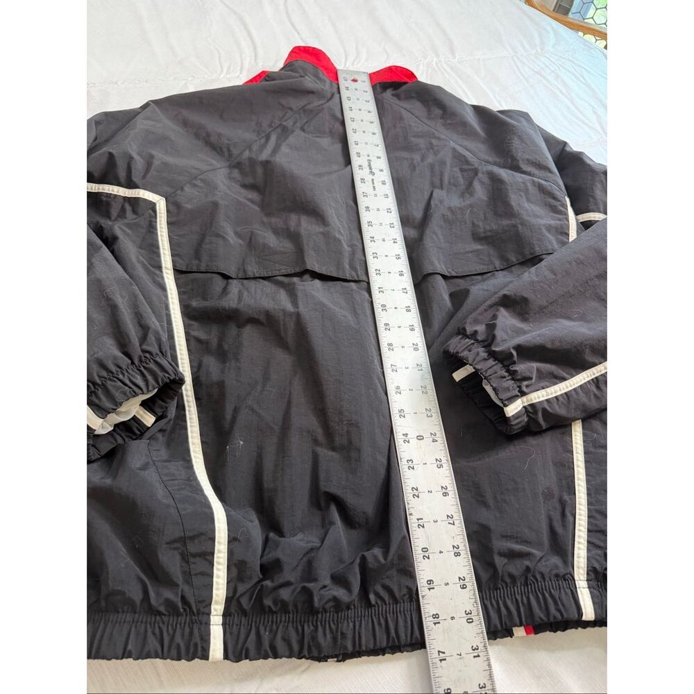 Speedo Stanford Cardinal Vintage Red Black Full Zip Windbreaker Jacket Size XL - Picture 13 of 13